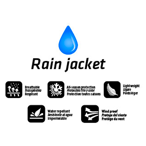Chaqueta de lluvia ligera / Cortavientos MC Bastareny