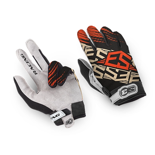 GLOVES ROCK S3 RACING ORANGE-BLACK